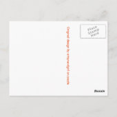 "Gone Golfing" Briefkaart (Achterkant)