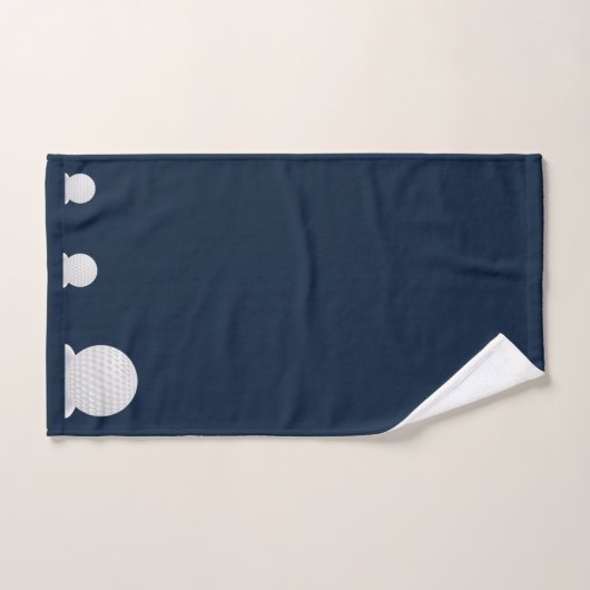 Gone Golfing Dark Blue Background White Golf Balls Bad Handdoek (Handdoek)