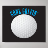 Gone Golfing Poster (Voorkant)