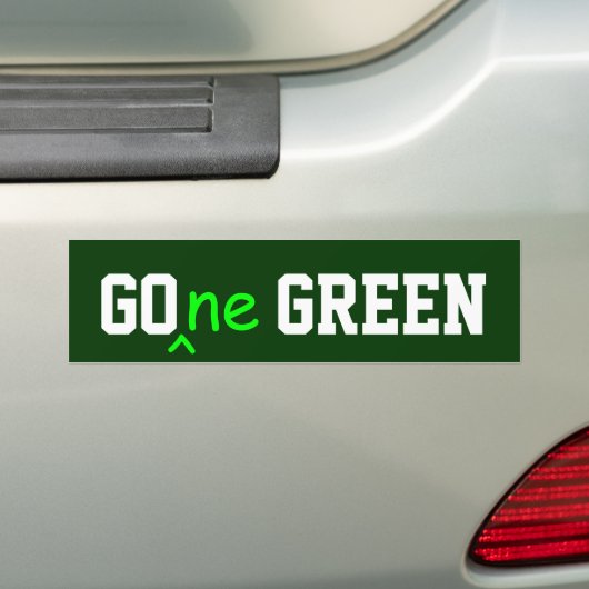 GOne GREEN-bumpersticker Bumpersticker (Op auto)