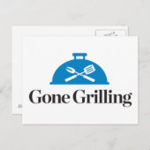 Gone Grilling Briefkaart (Voorkant / Achterkant)