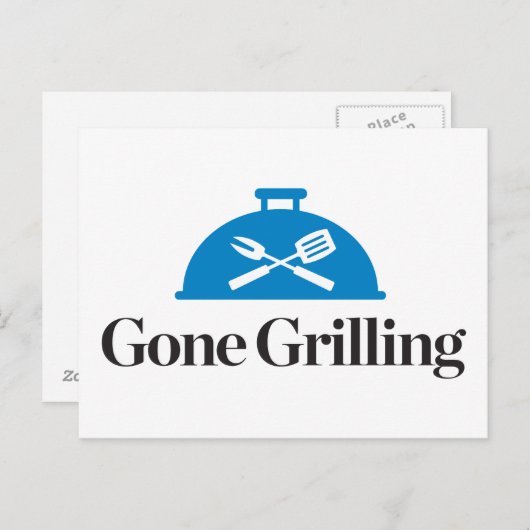Gone Grilling Briefkaart (Voorkant / Achterkant)