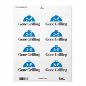 Gone Grilling Etiket (Full Sheet)