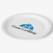 Gone Grilling Papieren Bordje (Gekanteld)