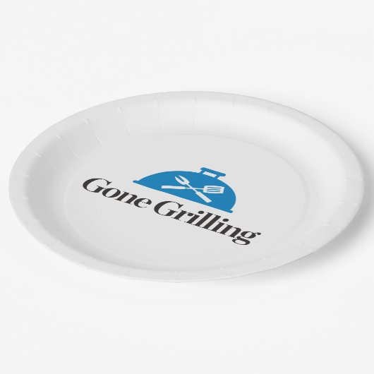 Gone Grilling Papieren Bordje (Gekanteld)