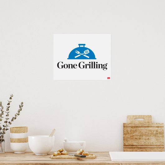 Gone Grilling Poster (Keuken)