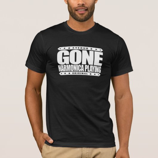 GONE HARMONICA SPEELT - Ik hou van windenergie T-shirt (Voorkant)