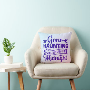 Gone Haunting keert terug om middernacht Halloween Kussen