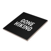 Gone Hiking Ceramic Tile Tegeltje (Zijkant)