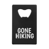 Gone Hiking Creditkaart Flessenopener (Achterkant)