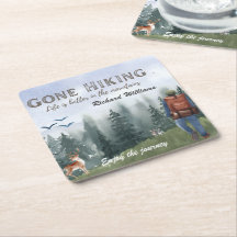 Gone Hiking Life is Better Mountains Hiker Deer 