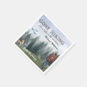 Gone Hiking Life is Better Mountains Hiker Deer  Servet (Hoek)