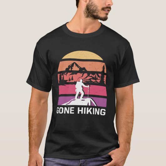 Gone Hiking Mountain Hiker Summit Trail Couple Goa T-shirt (Voorkant)