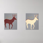 Gone Huntin' Deer Wildlife Muurkunst Sets (Voorkant)