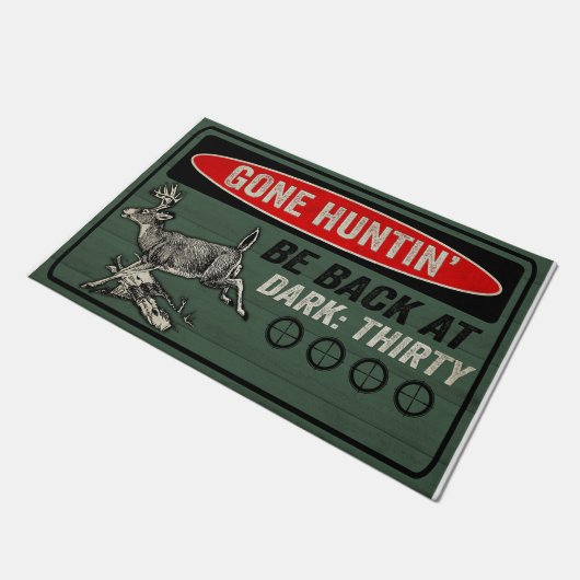 Gone Hunting is terug in het donker Deurmat (Schuin)