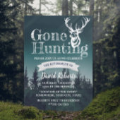 Gone Hunting Rustic Forest Retirement Kaart