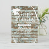 Gone in ruste Gevist Barn Wood Pensionering Kaart (Staand voorkant)