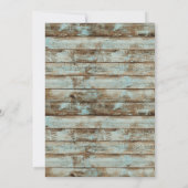 Gone in ruste Gevist Barn Wood Pensionering Kaart (Achterkant)