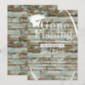 Gone in ruste Gevist Barn Wood Pensionering Kaart (Voorkant / Achterkant)