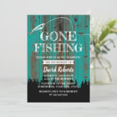 Gone in ruste Gevist Blauwgroen buitenshuis Kaart (Staand voorkant)