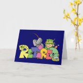 Gone in ruste Gevist Kaart (Gele Bloem)