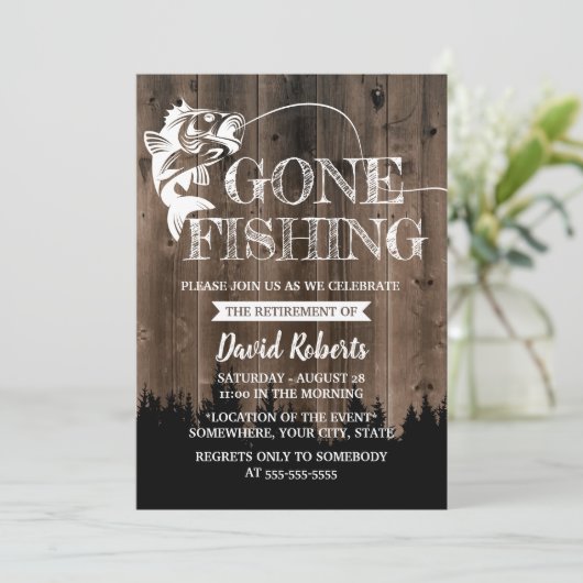 Gone in ruste Vist Rustige buitenshuis pensionerin Kaart (Staand voorkant)