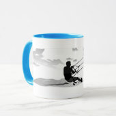 Gone Knots Kitesurfing - Blue accent Mok (Voorkant links)