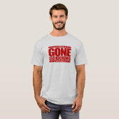 GONE LEG KICKING - Kickboxtraining & Sparring T-shirt (Voorkant volledig)
