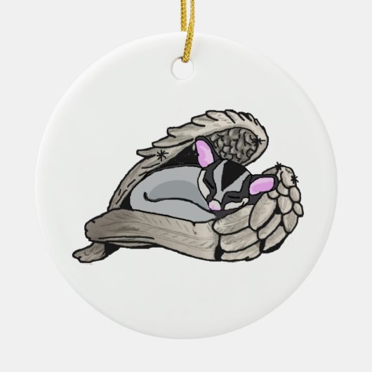 Gone, maar altijd herdacht keramisch ornament (Voorkant)