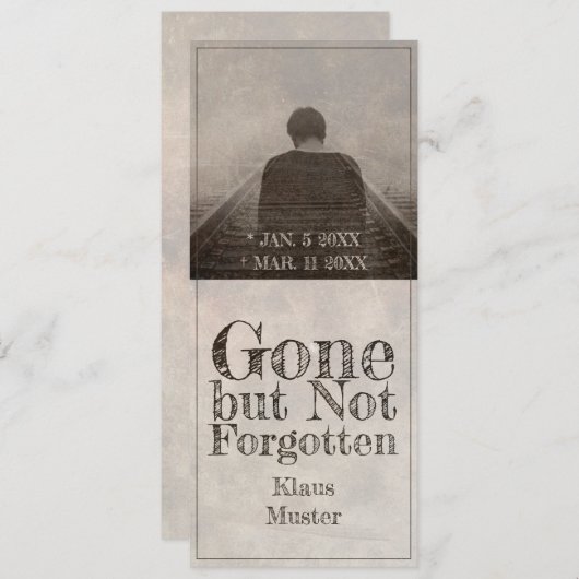 Gone, maar niet vergeten -  (Voorkant / Achterkant)