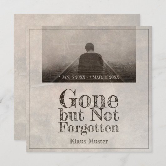 Gone, maar niet vergeten -  (Voorkant / Achterkant)