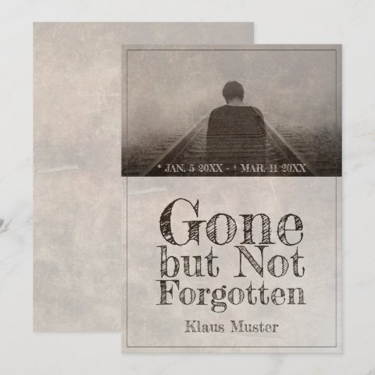 Gone, maar niet vergeten - (Voorkant / Achterkant)