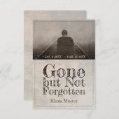 Gone, maar niet vergeten -  (Voorkant / Achterkant)