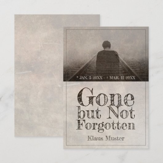 Gone, maar niet vergeten -  (Voorkant / Achterkant)