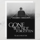 Gone, maar niet vergeten - Donker (Voorkant / Achterkant)