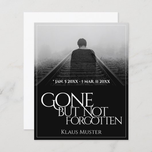 Gone, maar niet vergeten - Donker (Voorkant / Achterkant)