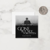 Gone, maar niet vergeten - Donker Notitiekaartje (Voorkant / Achterkant in situ)