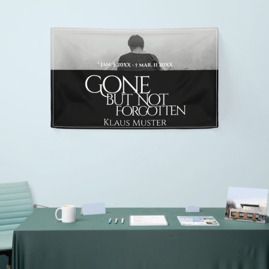 Gone, maar niet vergeten - Donker Spandoek (Beurs)