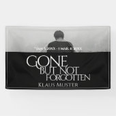Gone, maar niet vergeten - Donker Spandoek (Horizontaal)