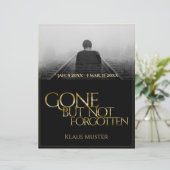 Gone, maar niet vergeten - Donkergoud (Staand voorkant)