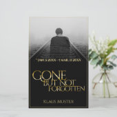 Gone, maar niet vergeten - Donkergoud (Staand voorkant)