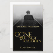 Gone, maar niet vergeten - Donkergoud (Voorkant / Achterkant)