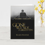 Gone, maar niet vergeten - Donkergoud Kaart (Gele Bloem)