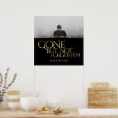 Gone, maar niet vergeten - Donkergoud Poster (Keuken)