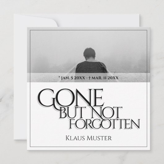 Gone, maar niet vergeten - helder (Voorkant)