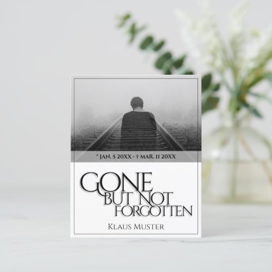 Gone, maar niet vergeten - helder (Staand voorkant)