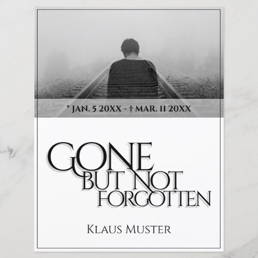 Gone, maar niet vergeten - helder (Voorkant)