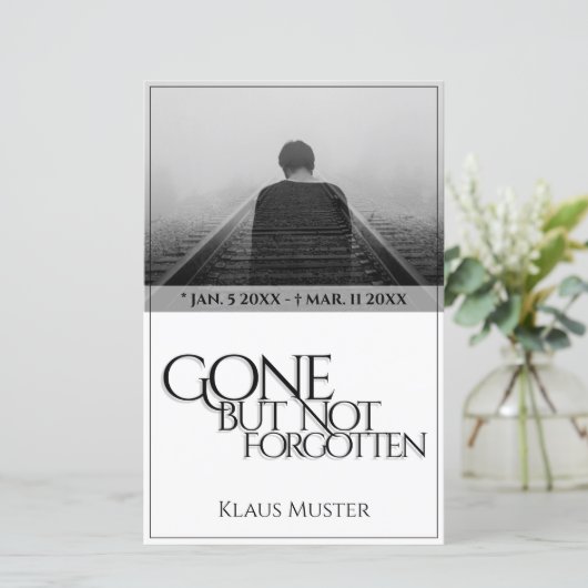 Gone, maar niet vergeten - helder (Staand voorkant)