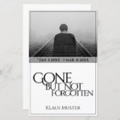 Gone, maar niet vergeten - helder (Voorkant / Achterkant)