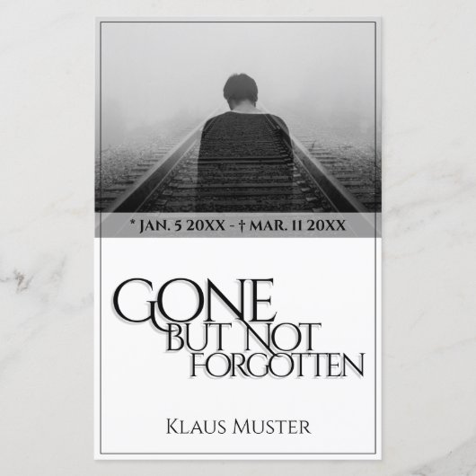 Gone, maar niet vergeten - helder (Voorkant)